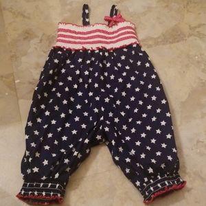 Red white and blue jumpsuit